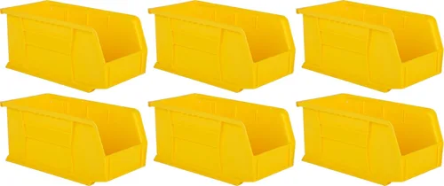 Vista 21 de Hudson Exchange Contenedor de Almacenamiento de Plástico Apilable y Contenedor Colgante de 11" x 5-1/2" x 5" (Negro, 1 Paquete)