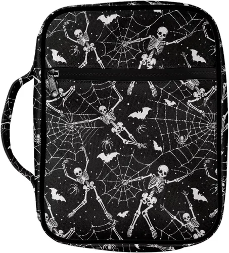 Vista 40 de Funda para la Biblia de Béisbol con Impresión de Agua y Fuego para Niños, Fundas Ligeras para la Biblia, Bolso de Mano para Estudio de la Biblia