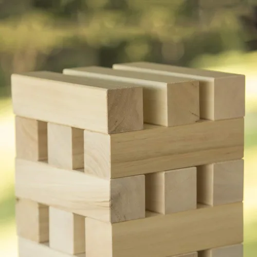Vista 9 de Triumph Sports Triumph Giant Tumble Tower - Incluye 51 bloques de madera maciza y bolsa de transporte