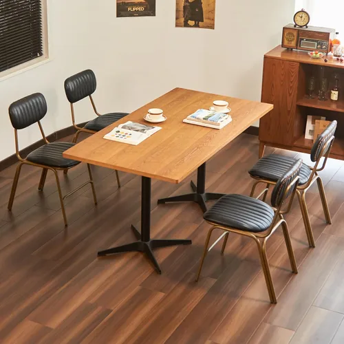 Vista 6 de Juego de 2 sillas de comedor modernas de mediados de siglo, sillas retro con asiento/respaldos tapizados de piel sintética y patas de metal Negro