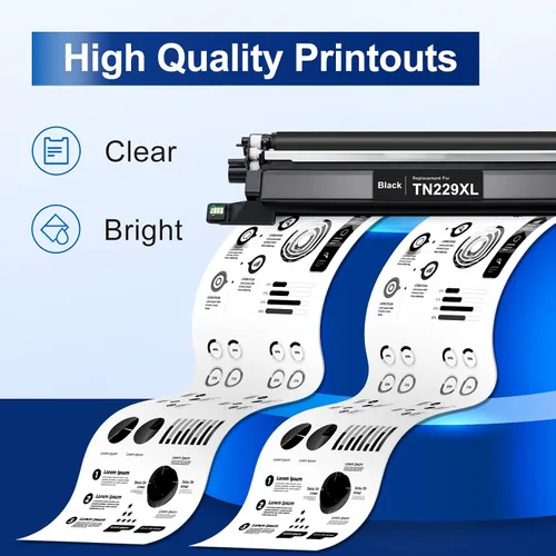 Vista 7 de TN229XL Black TN229XLBK MFC-L3780CDW Compatible for Brother TN229XL TN229