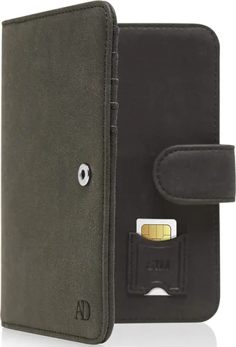 Vista 18 de Funda para pasaporte con bloqueo RFID, funda de cuero hecha a mano para pasaporte, organizador de documentos de viaje para hombres y mujeres, Azul