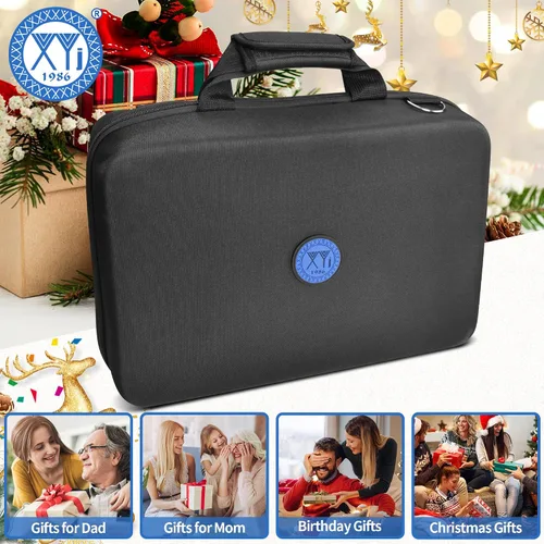 Vista 6 de XYJ Bolsa para cuchillos de 26 ranuras, estuche de transporte de tela Oxford, estuche de almacenamiento profesional para cuchillos de chef