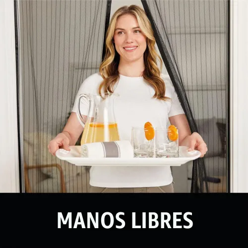Vista 7 de GORILLA GRIP Puerta mosquitera magnética, cortina de malla manos libres mantiene fuera insectos y mosquitos, cierre magnético automático, cubierta