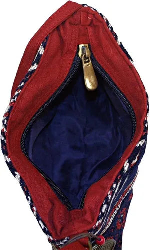 Vista 3 de Boho Chick Crossbody Bolsa de hombro tela de Tribal