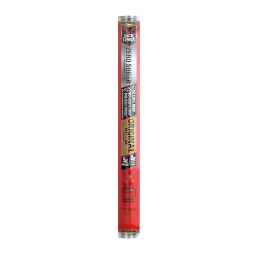 Vista 10 de Jack Link's Palitos de carne de res, originales, 0.92 onzas, 1 unidad, gran aperitivo de proteínas, palito de carne con 0.23 oz de proteína, hecho