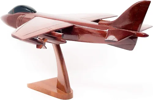 Vista 4 de AV8B Harrier Avión Modelo de Madera