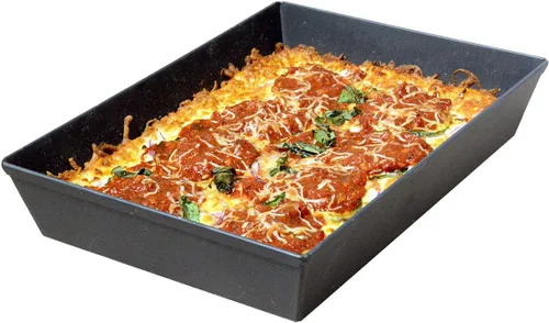 Vista 2 de Lloyd Pans Kitchenware Molde para pizza estilo Detroit de 8 pulgadas por 10 pulgadas - PSTK