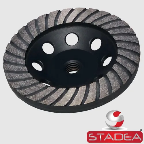 Vista 2 de CWD103N Muela abrasiva concreta Turbo Diamond Cup Muela abrasiva para molienda concreta, 5 pulgadas