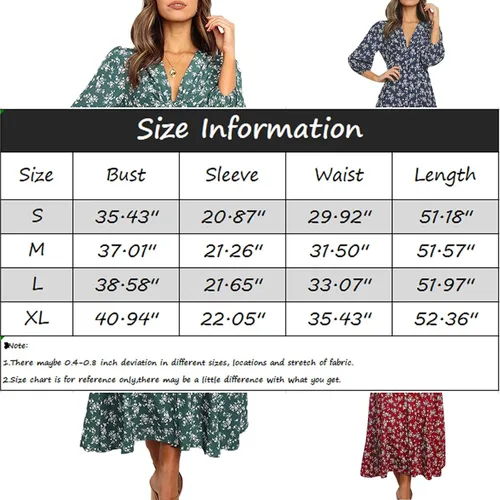 Vista 7 de Vestidos hawaianos para mujer, vestido de playa bohemio floral elegante de verano 2023, con cuello en V cruzado, vestido largo fruncido y fluido