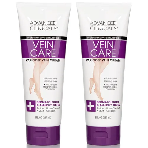 Vista 6 de Crema para el cuidado de las venas de Advanced Clinicals, elimina la apariencia de las varices Venas arañitas.