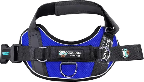 Vista 22 de Joyride Harness Chaleco de malla de verano – Arnés para perro 2.0 sin tirones – Chaleco ajustable y transpirable – Etiqueta de nombre personalizada
