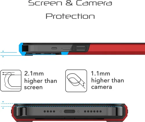 Vista 5 de LUVVITT Ultra Armor - Funda diseñada para iPhone 12 Pro Max con placa de metal extraíble para soporte magnético