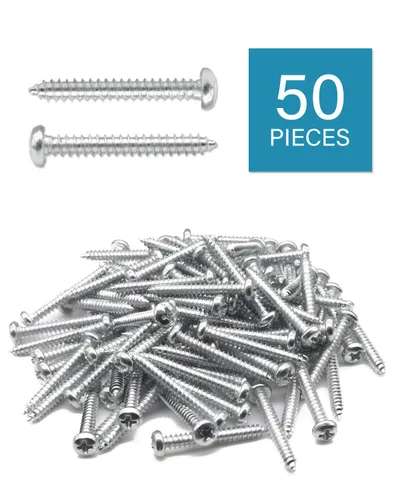 Vista 6 de IMScrews Juego de 100 anclajes de plástico autoperforantes para paneles de yeso con tornillos, kit de anclajes de pared con 50 tornillos/50 anclajes