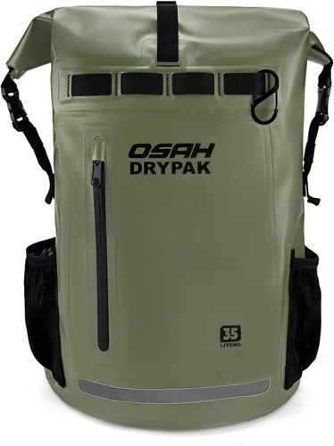 Vista 22 de Waterproof Dry Bag Backpack 25L/35L/55L/85L, Roll-Top Heavy Duty Rucksack Black