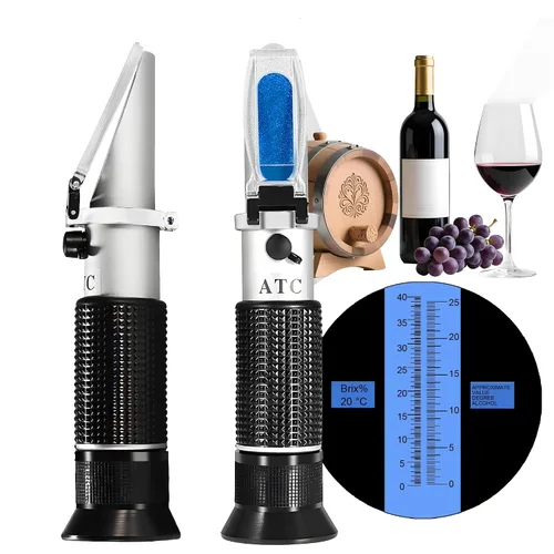 Vista 12 de Refractómetro de alcohol manual, V·RESOURCING 0~80% medidor de contenido de alcohol, herramienta para licores destilados de etanol con agua como