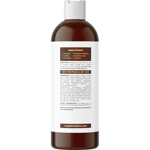 Vista 4 de Acondicionador Silk18 de aceite de argán, aminoacidos, jojoba y queratina para el cabello, para hombres y mujeres, no daña el cabello pintado