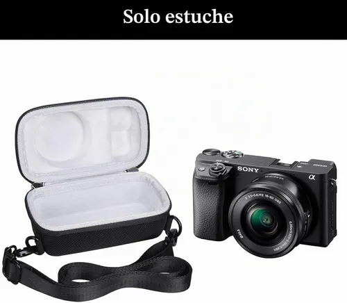 Vista 5 de Aproca Funda protectora rígida portátil, para cámara digital Sony Alpha a6000 / a6100 / a6400 / a6600 sin espejo
