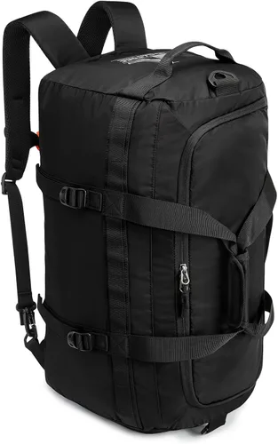 Vista 8 de G4Free Bolsa de gimnasio para mujeres y hombres, mochila de lona de 45 litros con compartimento para zapatos, resistente al agua, bolsa de viaje