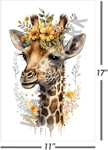 Vista 6 de Decoración de guardería Safari Forest Woodland Animales de granja con temática de colecciones artísticas. Ideal para guardería, habitación de niños