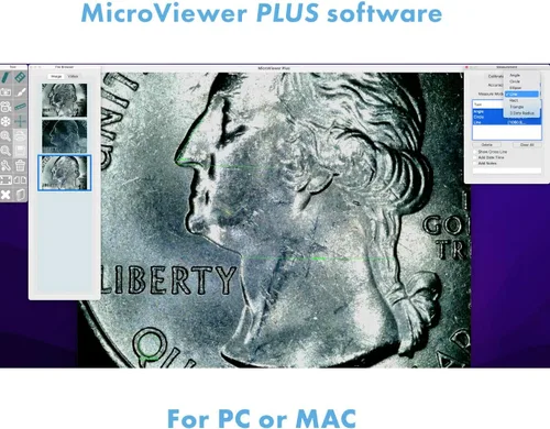 Vista 5 de Aven Mighty Scope v2 Microscopio digital USB 10x - 200x Ampliación