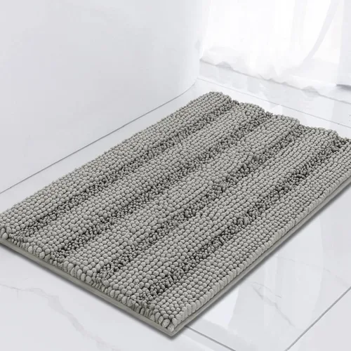 Vista 59 de Turquoize Alfombra de baño de chenilla de lujo para baño, extra absorbente, alfombra de ducha de microfibra antideslizante para baño, alfombra Aqua