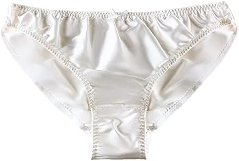 Vista 3 de Bragas de seda pura para mujer, multipares, suaves, saludables, bikini clásico, ropa interior casual