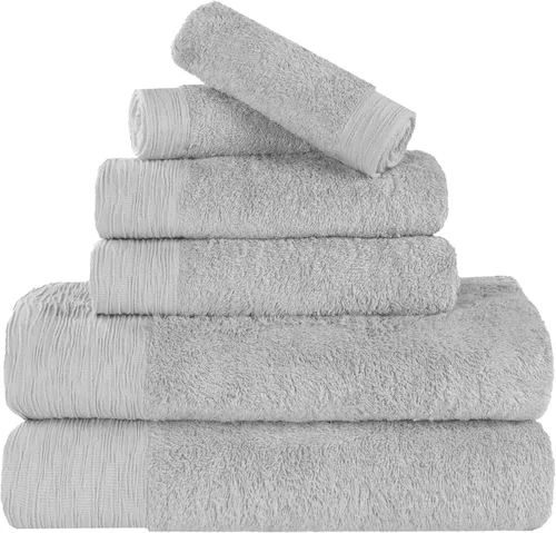 Vista 16 de Superior Rayon - Juego de toallas de 12 piezas de mezcla de bambú, de secado rápido, artículos esenciales para el baño, ducha, spa, toallas