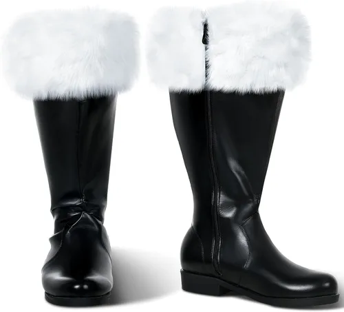 Vista 10 de Liitrsh Botas de Papá Noel de Navidad Negro