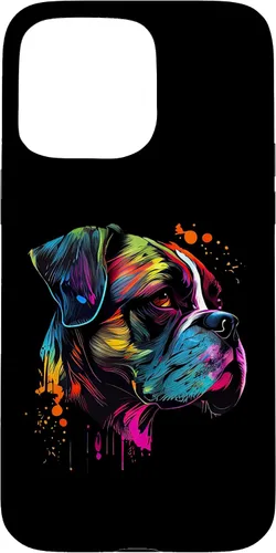 Vista 31 de Boxer Dog Lovers Pop Art Design Cute Boxer Dog Case for iPhone 16