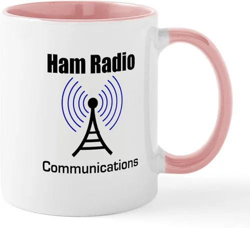 Vista 21 de CafePress Eat Sleep - Taza de café de cerámica con radio, 11 oz (11.0 fl oz)