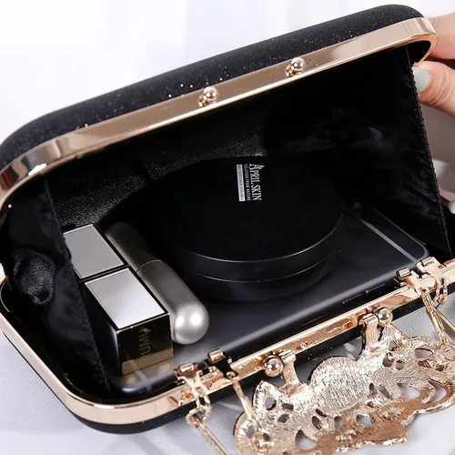 Vista 8 de NovaAria Bolso de noche para mujer bolso de mano con lentejuelas brillantes bolso de novia boda fiesta baile de graduación