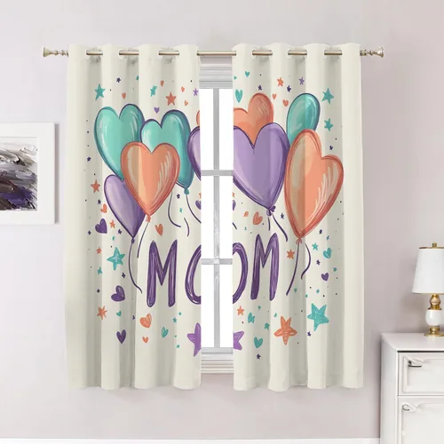 Vista 62 de Cortinas opacas de poliéster multicapa para cafetería, con diseño de diamantes, 2 unidades, 26 x 24 pulgadas