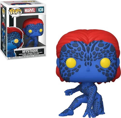 Vista 2 de POP Marvel: X-Men 20th Anniversary - Figura de vinilo Mystique Funko Pop! (incluye funda protectora compatible con POP Box), multicolor, 3.75