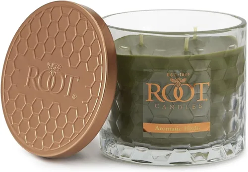 Vista 29 de Root Velas perfumadas de cera de abejas Veriglass, pequeño, Hosta