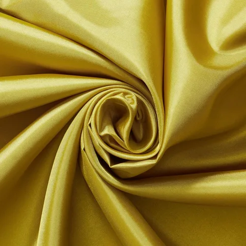 Vista 23 de The Yard - Tela de forro de seda de poliéster de 58/60 pulgadas, ligera, Habutai de poliéster para coser ropa, accesorios y más, color dorado