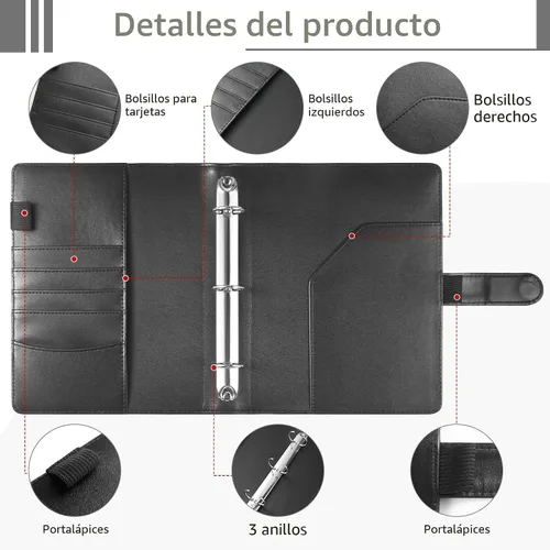 Vista 4 de Carpeta de presupuesto con 100 sobres para el desafío de ahorro de dinero con rastreador laminado, carpeta de presupuesto con sobres de efectivo