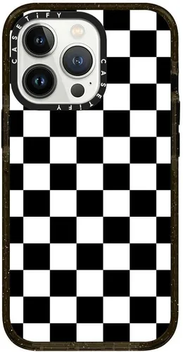 Vista 311 de CASETiFY Funda Impact para iPhone 13 [Protección contra caídas de grado militar 4X de 8.2 pies/Compatible con Magsafe] - #1 Mom - Transparente