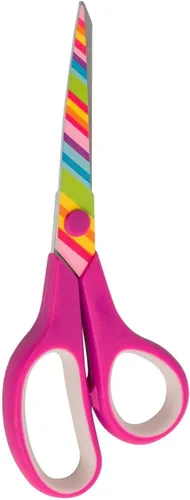 Vista 6 de SINGER 7 cuchillas antiadherentes, tijeras con estampado de unicornio, multicolor