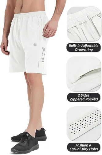 Vista 4 de HIFEOS Pantalones cortos deportivos para hombre, pantalones cortos de entrenamiento para correr, tenis, gimnasio, 5, 7, 9 pulgadas, cómodos