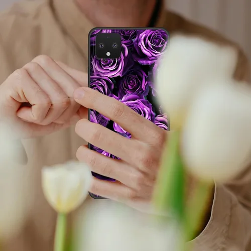 Vista 222 de Funda delgada para Google Pixel 4 XL, funda delgada de silicona de TPU suave a prueba de golpes para Google Pixel 4 XL, astronauta Galaxy