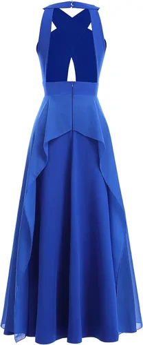 Vista 6 de Vestido largo transformador para mujer vestido de graduación convertible con tirantes delgados para boda cóctel vestido largo