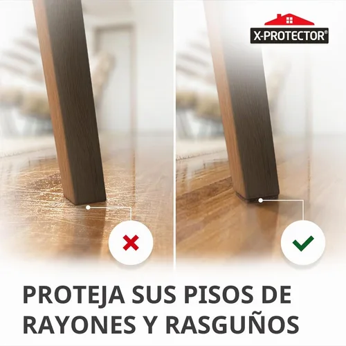 Vista 5 de X-PROTECTOR Almohadillas de Fieltro para Muebles - 32 PCS de 1 1/2" Protectores de Piso para Patas de Sillas y Muebles - ¡Protege Tus Pisos