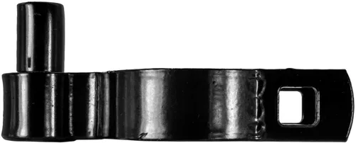 Vista 4 de Bisagra negra de poste de 1-7/8 pulgadas, uso para poste/tubería de 1-7/8 pulgadas de diámetro exterior, bisagra de puerta de enlace de cadena