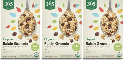 Vista 15 de 365 by Whole Foods Market, Granola orgánica de almendras y vainilla francesa, 17 onzas
