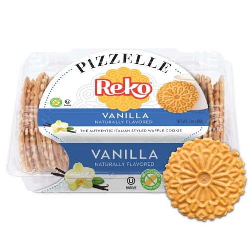 Vista 13 de Reko Pizzelle Galleta Gofre Auténtica Estilo Italiano, Anís, 7 Onzas (Paquete de 1)