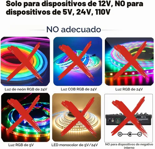 Vista 3 de adaptador de fuente de poder CC de 12V, con interruptor ON/OFF para iluminación LED de 12V., negro, 0093, 24.00watts, 12.00 volts