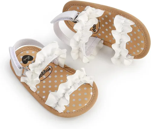 Vista 68 de Sandalias de verano para bebés, niñas y niños, unisex, antideslizantes, suela suave, transpirable, para primeros pasos, zapatos de playa al aire