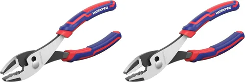 Vista 10 de WORKPRO Herramienta de alicates de junta deslizante de 6 pulgadas, agarre suave grande, acabado para prevención de óxido, mandíbula dentada de 3