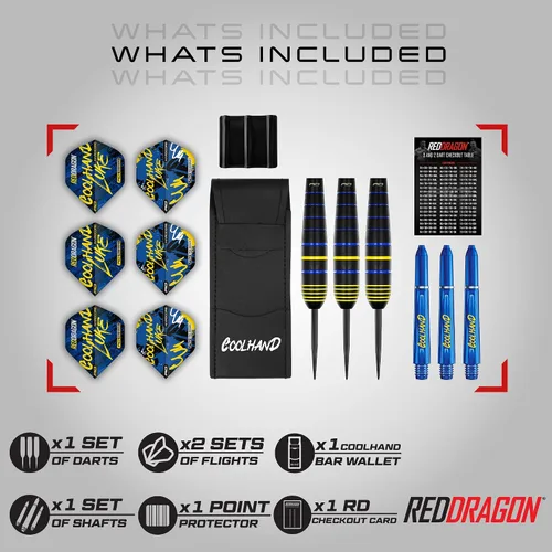 Vista 2 de RED DRAGON Darts - Professional Player - Brass Darts Set with Flights and Shafts (Stems)